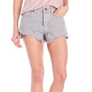 Free people grey denim cut off jean shorts 31